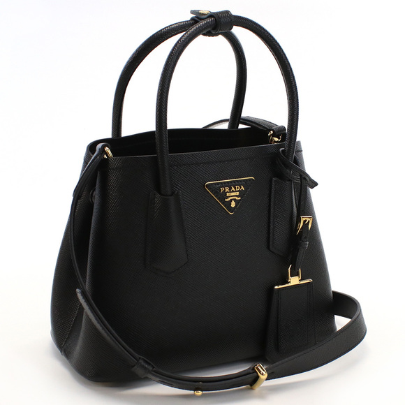 Prada Tote Handbag Triangle Shoulder Bag Nero Black - Picture 1 of 6